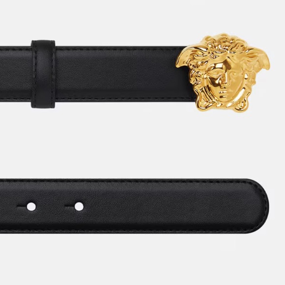 Versace La Medusa Leather Belt 3 CM - Picture 7 of 12